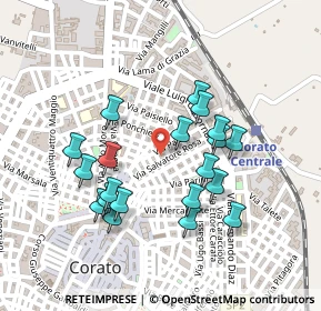 Mappa Via Vittor Pisani, 70033 Corato BA, Italia (0.2275)