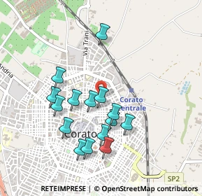 Mappa Via Vittor Pisani, 70033 Corato BA, Italia (0.46133)