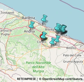 Mappa Via Vittor Pisani, 70033 Corato BA, Italia (11.48438)