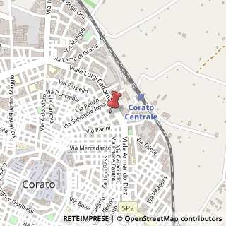 Mappa Via A. Vespucci, 54, 70033 Corato, Bari (Puglia)