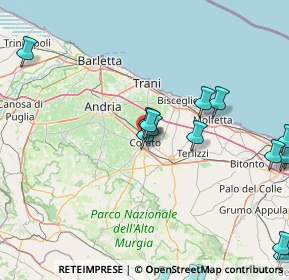 Mappa Via Della Bainsizza, 70033 Corato BA, Italia (25.9955)