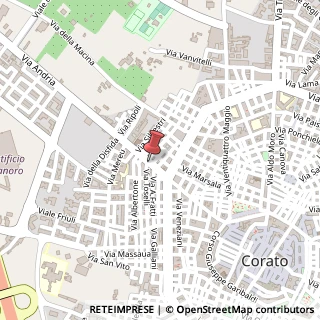 Mappa Via Andria, 20, 70033 Corato, Bari (Puglia)