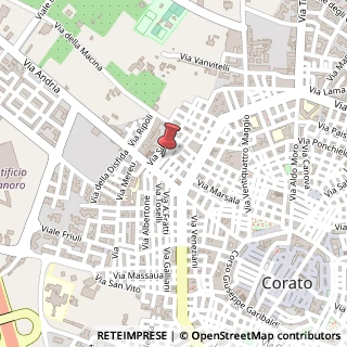 Mappa Via Garrone da Roma, 17, 70033 Corato, Bari (Puglia)