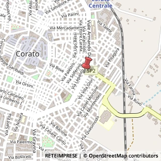 Mappa Via IV Novembre, 70033 Corato BA, Italia, 70033 Corato, Bari (Puglia)