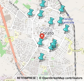 Mappa Piazza Indipendenza, 70033 Corato BA, Italia (0.5025)