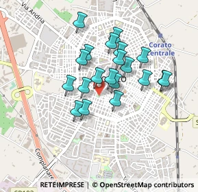 Mappa Piazza Indipendenza, 70033 Corato BA, Italia (0.371)