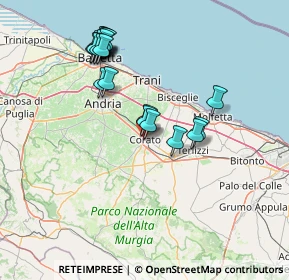 Mappa Via Caprera, 70033 Corato BA, Italia (15.439)