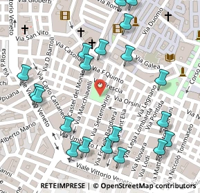 Mappa Piazza Indipendenza, 70033 Corato BA, Italia (0.165)