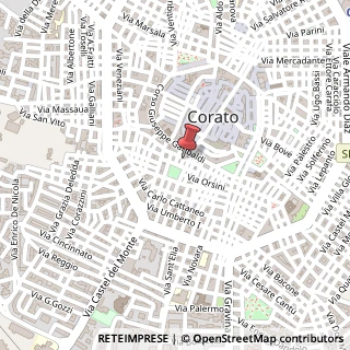 Mappa Via Ricciotti Garibaldi 5, 70033 Corato BA, Italia, 70033 Corato, Bari (Puglia)
