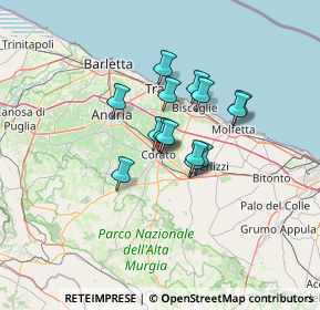 Mappa Via A. Negri, 70033 Corato BA, Italia (9.34786)