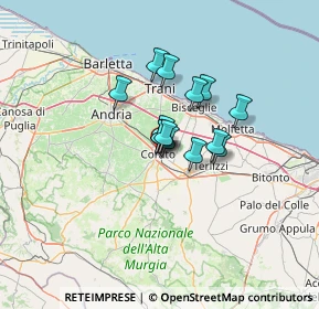 Mappa Via A. Negri, 70033 Corato BA, Italia (8.155)
