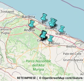 Mappa Via A. Negri, 70033 Corato BA, Italia (7.0585)
