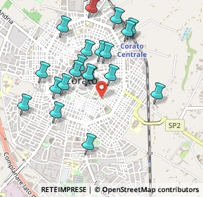 Mappa Via A. Negri, 70033 Corato BA, Italia (0.5005)