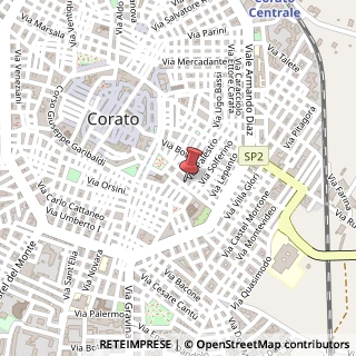 Mappa Piazza Ospedale, 3, 70033 Corato, Bari (Puglia)