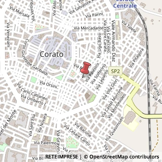 Mappa Via Leopoldo Tarantini, 20, 70033 Corato, Bari (Puglia)