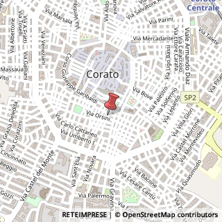 Mappa Via Pontida, 14, 70033 Corato, Bari (Puglia)