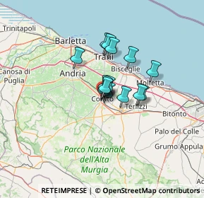 Mappa Via F. Cortese, 70033 Corato BA, Italia (7.89667)