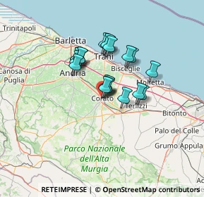 Mappa Via F. Cortese, 70033 Corato BA, Italia (10.2455)