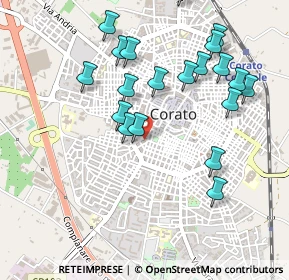 Mappa Via Carlo Cattaneo, 70033 Corato BA, Italia (0.546)