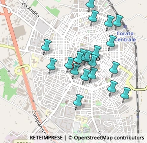 Mappa Via Carlo Cattaneo, 70033 Corato BA, Italia (0.4325)