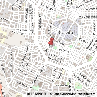 Mappa Via Castel del Monte, 40, 70033 Corato, Bari (Puglia)