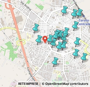 Mappa Via Scacchi Angelo, 70033 Corato BA, Italia (0.50158)