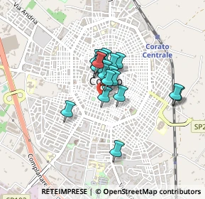 Mappa Via Giulio, 70033 Corato BA, Italia (0.292)