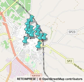 Mappa Via Filippo Meda, 70033 Corato BA, Italia (0.62308)