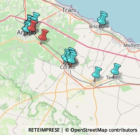 Mappa Via Filippo Meda, 70033 Corato BA, Italia (8.593)