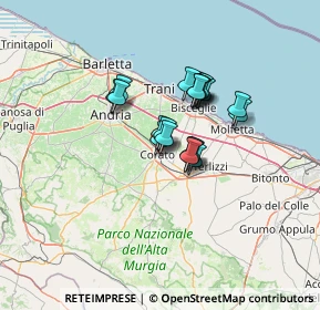 Mappa Via Lorenzo Perosi, 70033 Corato BA, Italia (9.266)