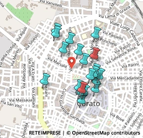 Mappa Via Brancaleone da Roma, 70033 Corato BA, Italia (0.1985)