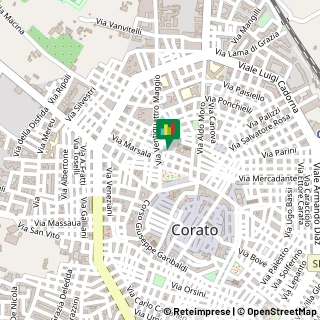 Mappa Via Pasubio, 11, 70033 Corato, Bari (Puglia)