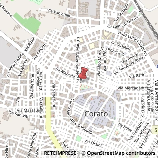 Mappa Piazza Vittorio Emanuele II, 50, 70033 Corato, Bari (Puglia)