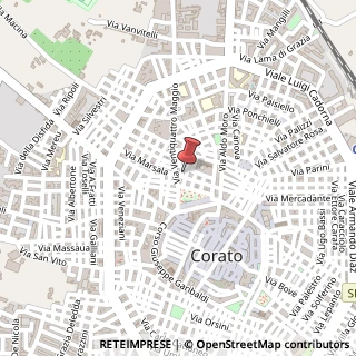 Mappa Via Monte Podgora, 16, 70033 Corato, Bari (Puglia)