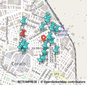 Mappa Via Piccinni, 70033 Corato BA, Italia (0.207)