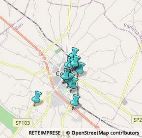 Mappa Via Piccinni, 70033 Corato BA, Italia (0.98583)