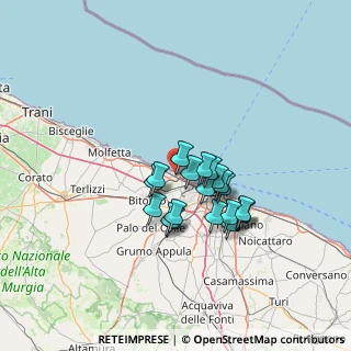 Mappa Via Giovanni Bellardi, 70128 Bari BA, Italia (10.9925)