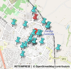 Mappa Piazza Michelangelo Buonarroti, 70033 Corato BA, Italia (0.4275)