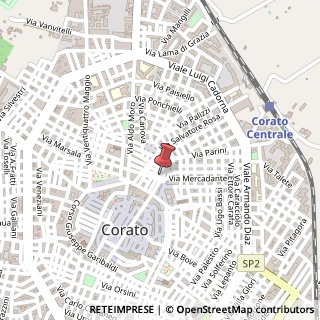 Mappa Via Giuseppe Balilla, 15, 70033 Corato, Bari (Puglia)