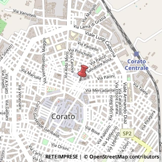 Mappa Via M. d'Ayala, 39, 70033 Corato, Bari (Puglia)