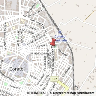 Mappa Viale A. Diaz, 93, 70033 Corato, Bari (Puglia)