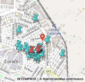 Mappa Via Torquato Tasso, 70033 Corato BA, Italia (0.2415)