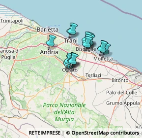 Mappa Via Gian Lorenzo Bernini, 70033 Corato BA, Italia (9.14667)