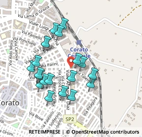 Mappa D'IMPERIO LEONARDO, 70033 Corato BA, Italia (0.23)