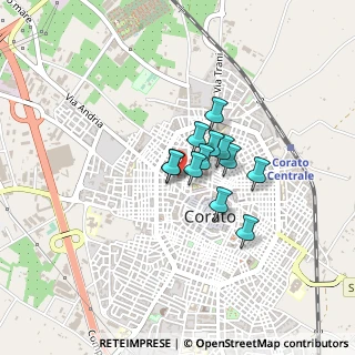 Mappa Via Giovenale, 70033 Corato BA, Italia (0.26583)