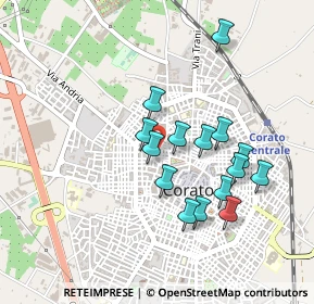 Mappa Via Riccio da Parma, 70033 Corato BA, Italia (0.43133)