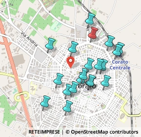 Mappa Via Riccio da Parma, 70033 Corato BA, Italia (0.4715)