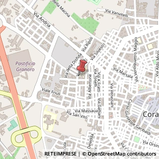 Mappa Via Mereu, 17, 70033 Corato, Bari (Puglia)