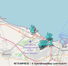 Mappa Via Nazionale, 70128 Le Macchie BA, Italia (3.67083)