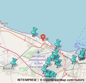 Mappa Via Nazionale, 70128 Le Macchie BA, Italia (6.463)